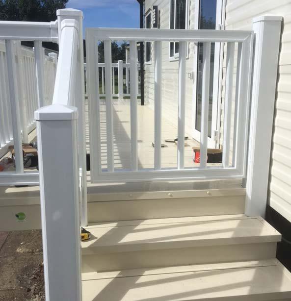 securely, enhancing the appearance of the deck and