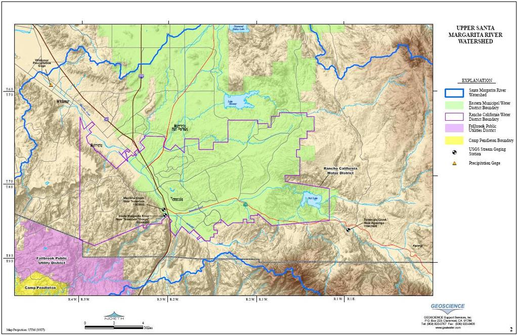 Upper Santa Margarita River Watershed Groundwater Production