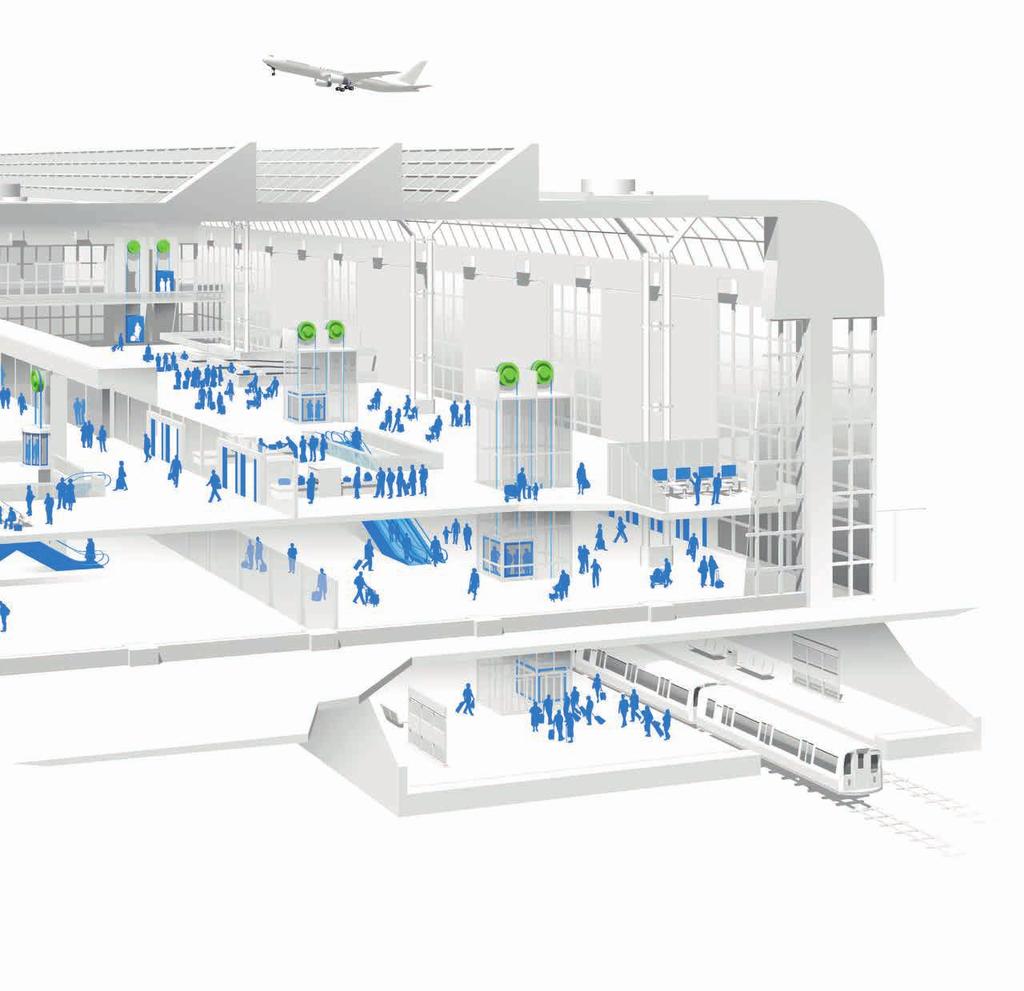An airport is more than just a place to land or take off. It provides a comprehensive experience with shopping centers, restaurants, and hotels, as well as connections to trains and metros.