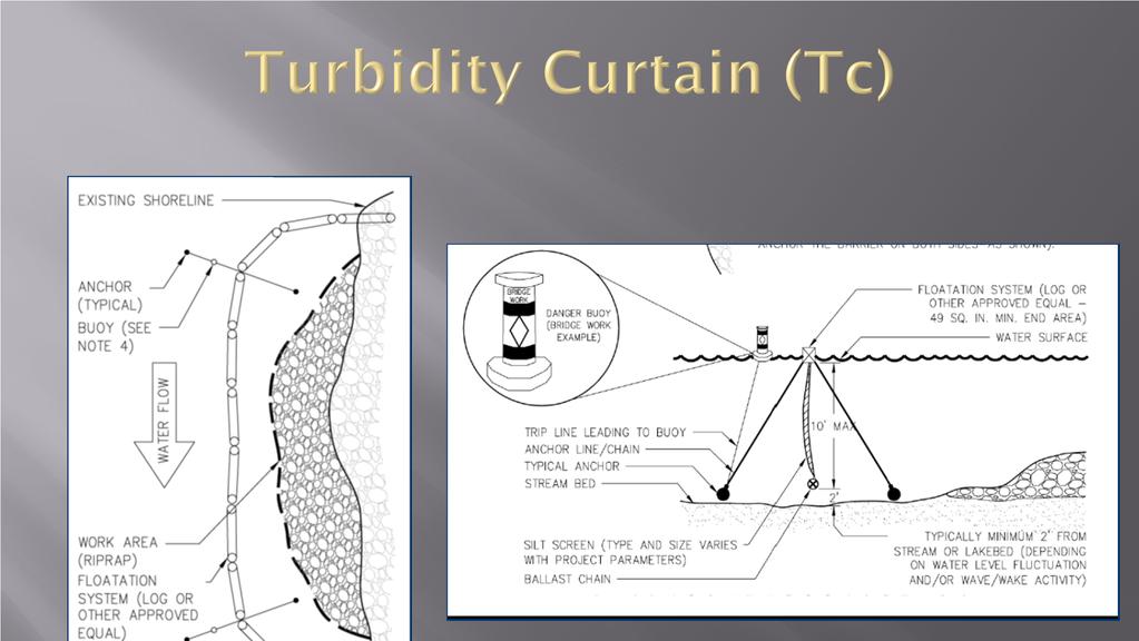 Staked Turbidity Curtains Tc-S