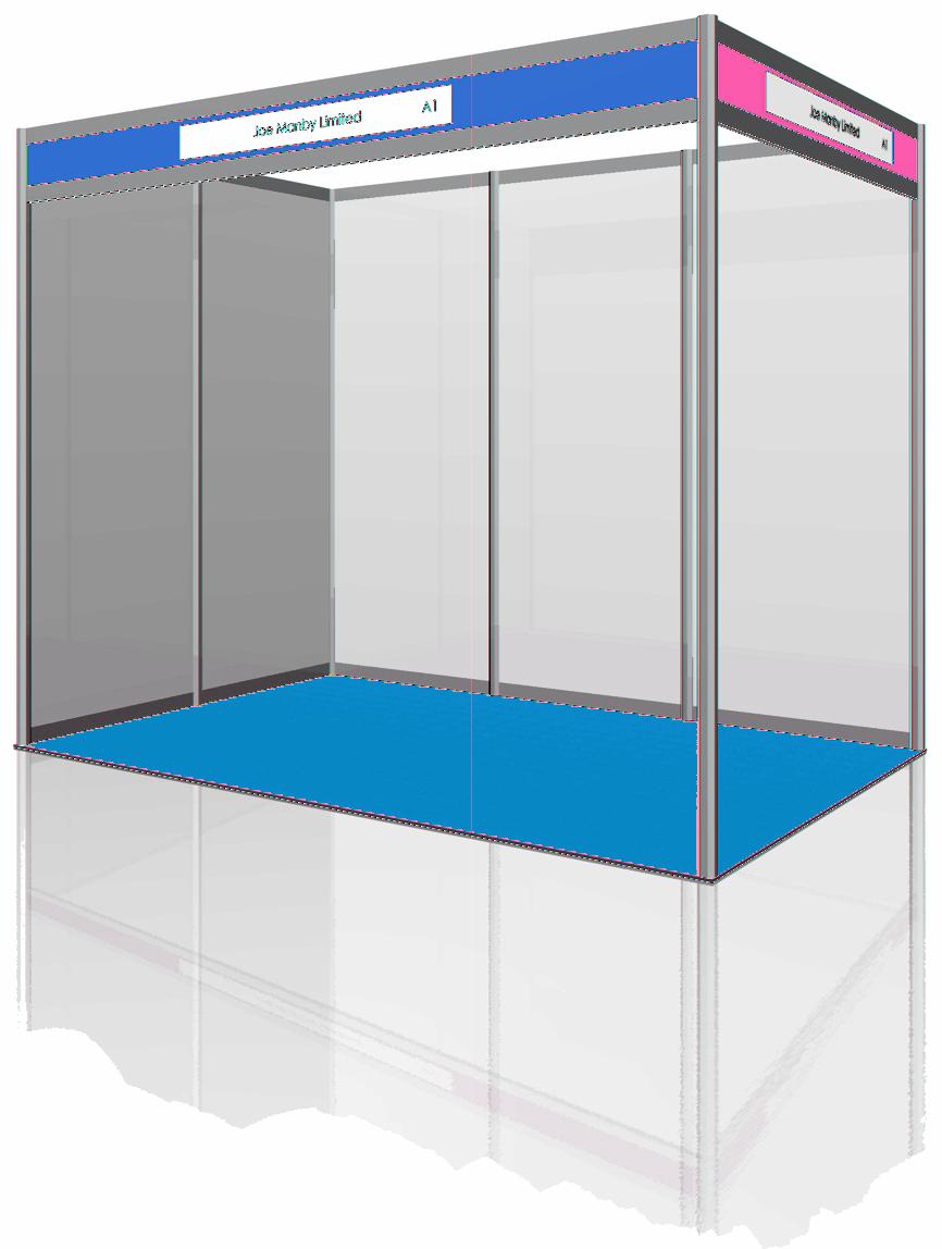 MODULAR SHELL SCHEME YOUR STAND Your modular shell scheme stand will be constructed using a 2.