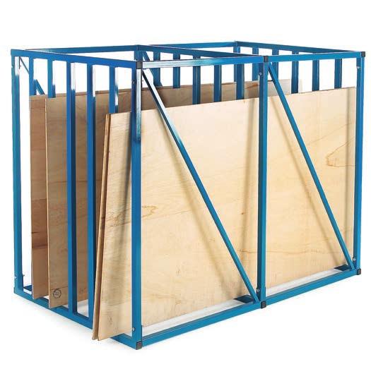 Size H.L.D. Weight Code Price 1000.1400.800 70 kg GVR31 335.15 Sheet Racking No of Sections Size between uprights Size H.L.W. Weight Code Price 4 260 1050.2040.