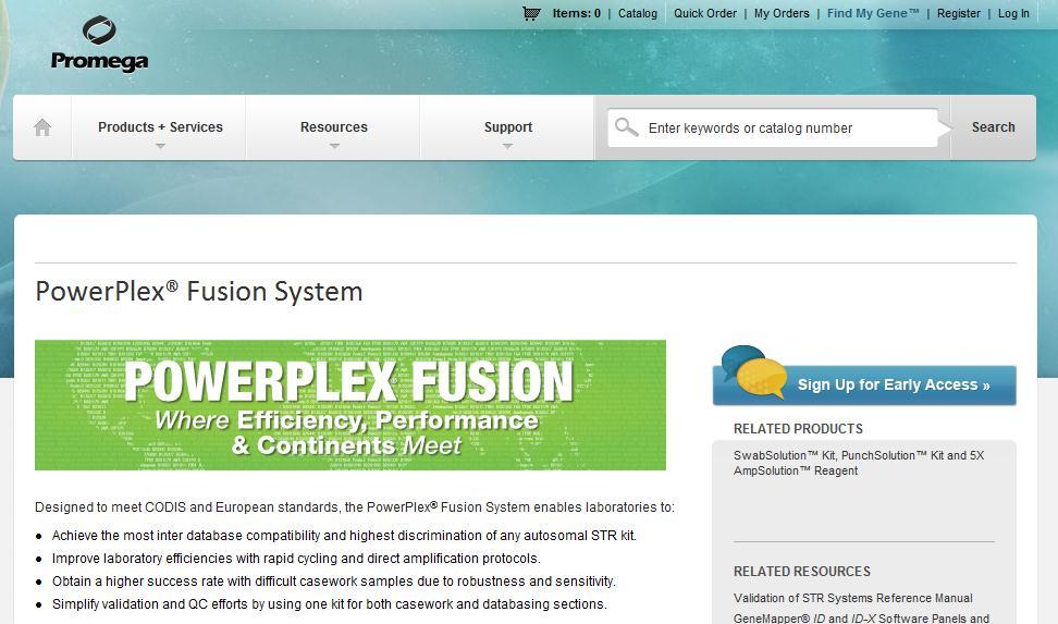 Resources Profiles in DNA introduction to PowerPlex Fusion article Webinar kit overview and