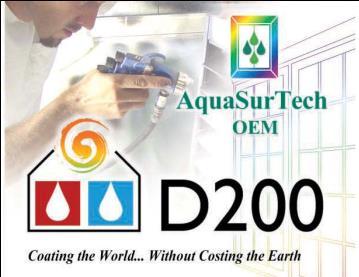 Now all paint is waterborne and low VOC Over 12 million window frames in the market with D200 coating.