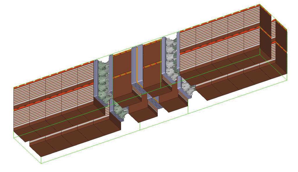 UNIT LOADING 6.7.6 Plan load so that bulkhead spacers are placed at least one pallet apart from pneumatic dunnage centered in the doorway, as shown in Fig. 6.9. Use a minimum of one 4-in.