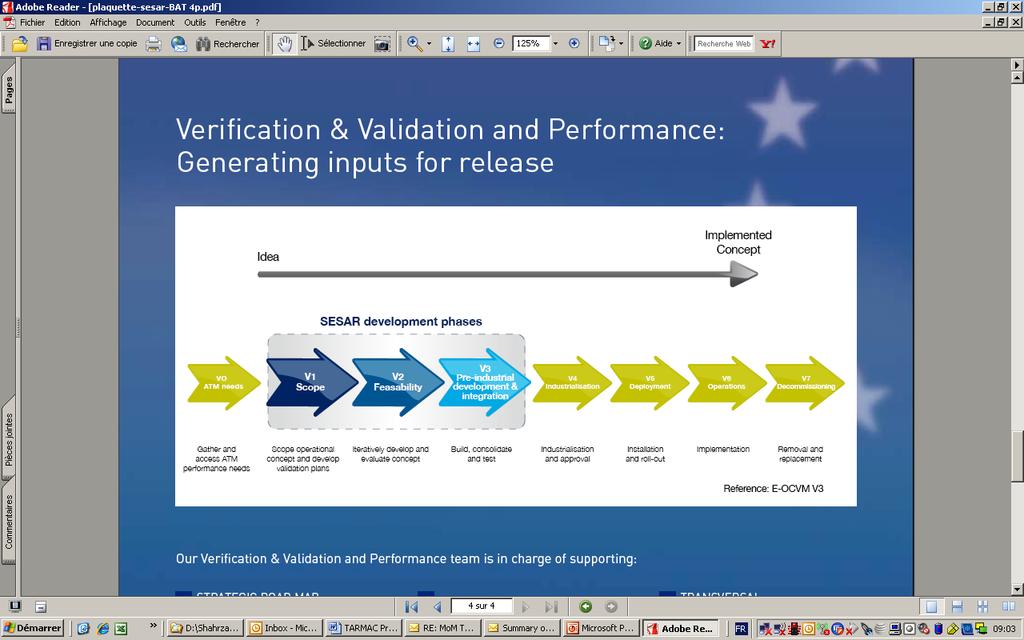 So the validation activities allow risk-reduction as regards performance.