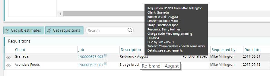Booking a requisition In the calendar booking screen a new button is now available for all staff who have the access rights to make bookings.