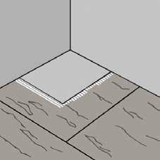room. Make sure that the panel is laid in such a way that there is a staggered joint (minimum 200 mm