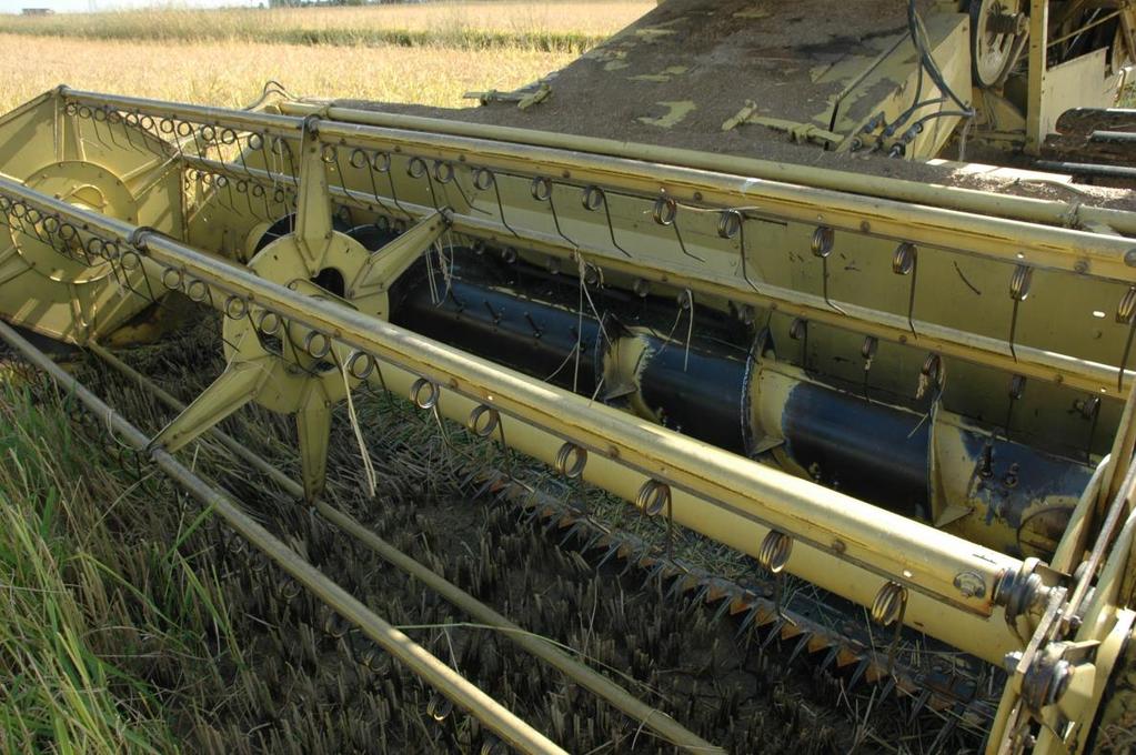 Most Combine harvesters consist of several major components: the cutting section, the thresher, devices for separating the straw, a cleaner and a grain collection system.