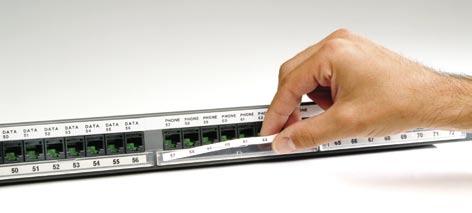 You can cut the insert to the size you need that fits with any: patch panels modular component
