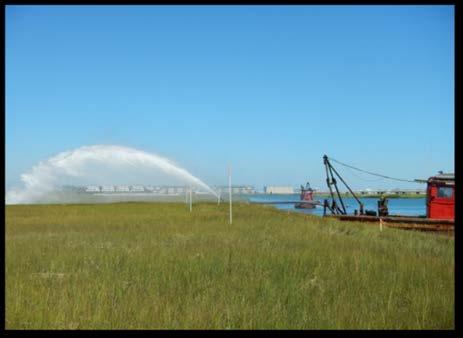Trial Projects Ring Island Thin Layer Placement Demo Project Aug Sept 2014 Goal: Raise elevation of marsh