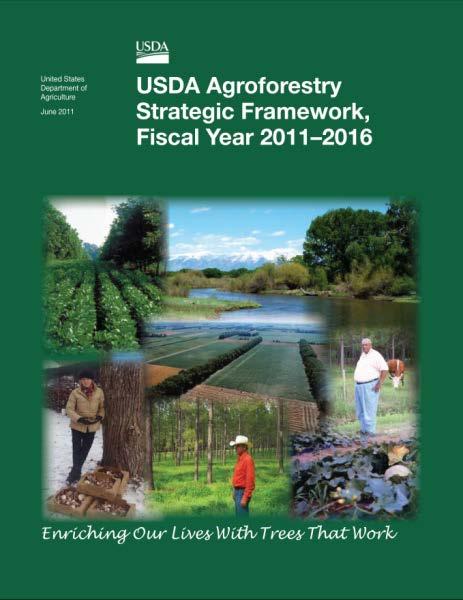 USDA Agroforestry Strategic Framework Released June 2011 Developed by interagency team (five USDA agencies,