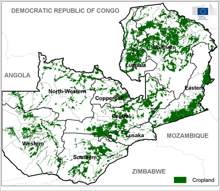 Zambia Maize areas in Central, Eastern and mainly in Southern province of Zambia show strong negative vegetation anomalies confirmed also by the Water Balance model (Fig 6).