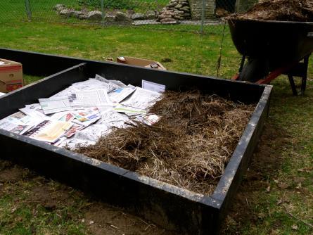 compost within beds Easy way to make a