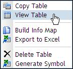 View a Table To view table data, click the Data tab in the Administration application. Then follow these steps: 1.