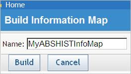 Create an Information Map from a Table To create an information map from a table, click the Data tab in the Administration application. Then follow these steps: 1.