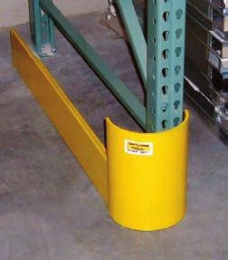 Strong corner protection Rack Guard Round Protects your warehouse Pallet stop End of