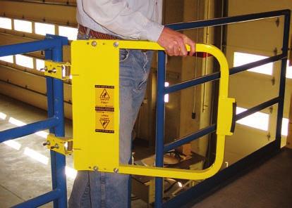 Safety Swing Gates Safety Swing Gates Ideal for stair openings, ladders and platforms.