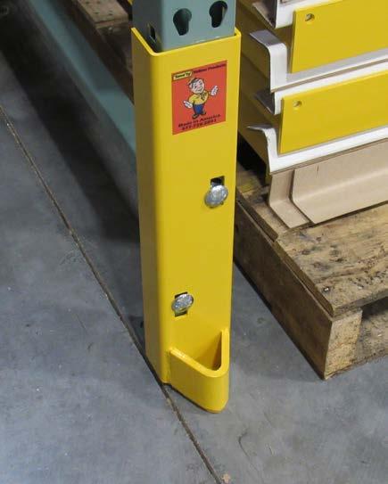 Post Protectors 3" Bolt On Post Protectors Bolt-on post protectors add strength to frame column to prevent costly