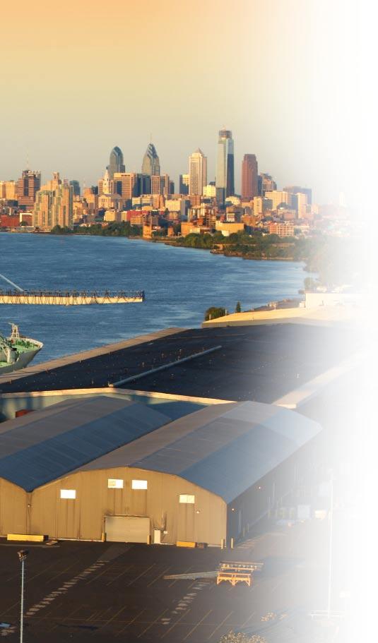 The Tioga Marine Terminal is home to Philadelphia s Chilean fruit business. A 116-acre facility, it can also handle containers, breakbulk cargo and steel.