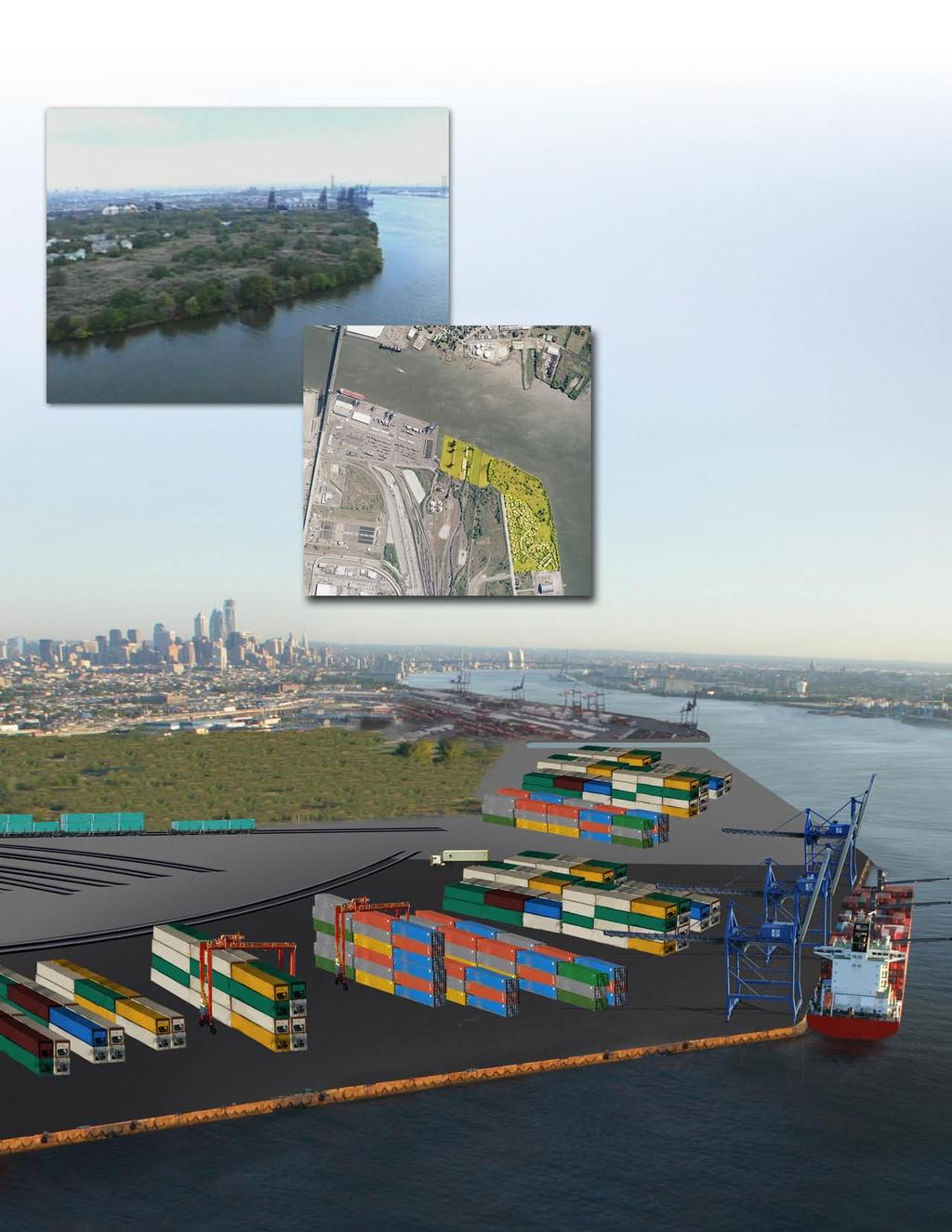 SouthPort A concept for the future Southport is our ambitious plan to create a 150-acre container terminal near the southern tip of the Philadelphia Naval Shipyard.