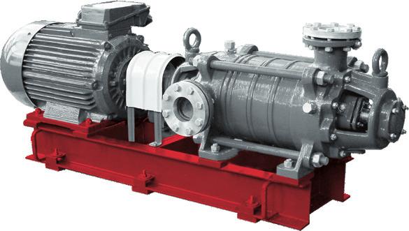 systems Q: 38 60 m 3 /h H: 132 233 m P: 45 55 kw centrifugal, multistage, horizontal