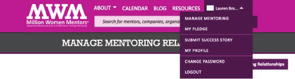 including managing your mentoring, your pledges and more!
