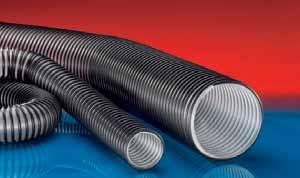 Highly abrasion-proof Pre-PUR suction hoses / transport hoses I..7 PROTAPE PUR 37 MEMORY Abr.