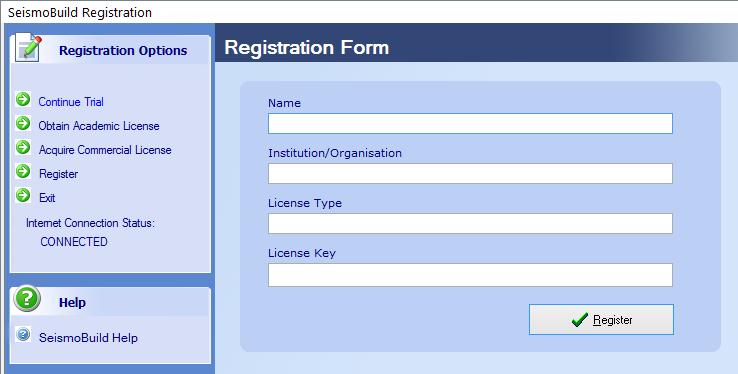 General 13 NOTE: If you choose option 2 or 3, then you have to register using the provided license.