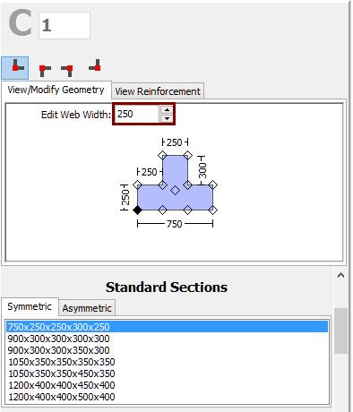 284 SeismoBuild User Manual Selecting the insertion point and rotate the section s plan view After defining all the section's properties, the new member may be added with a simple click on the