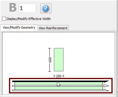 Beam s start section reinforcement Beam s middle section reinforcement The material set properties can be defined from the main menu (Tools > Define Material Sets), through the corresponding toolbar
