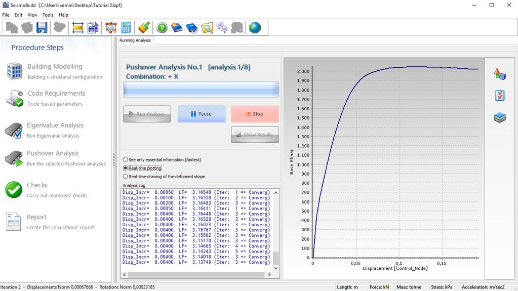 Running the analysis When the analyses have arrived to the end, you may see the results by clicking on the Show Results button.