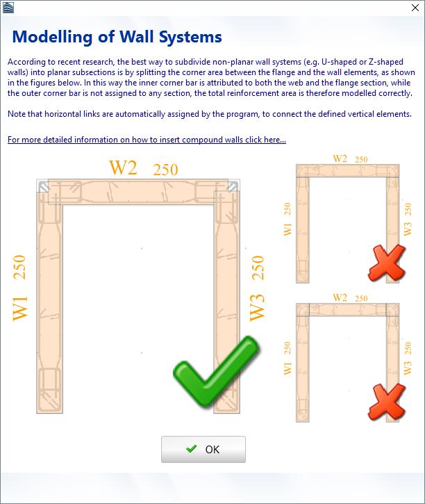 88 SeismoBuild User Manual Modelling of Wall Systems message NOTE: Horizontal links are automatically assigned by the program in order to connect the defined vertical elements.