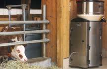 Crystal controls the roughage barrier similar to an out of parlour feeding station and is carried out on a time based principle.