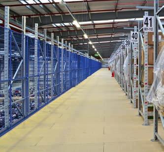 Garment rails can be fitted within pallet
