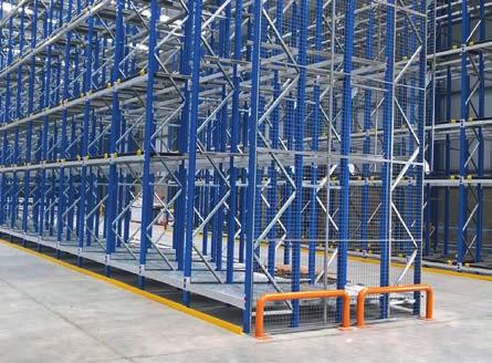 absolute minimum to save floor space ASRS allows rack heights to up
