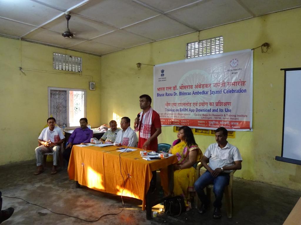 Addressing the participants by Shri Rupjyoti Kurmi,
