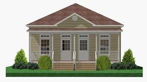 FEMA ALTERNATIVE HOUSING FUTURE DESIGN OPTIONS 2 BR 1 BA DUPLEX 758 SF each More