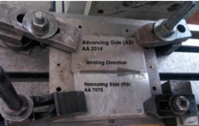 7 Table 2 Mechanical properties of base materials Yield Strength (MPa) Tensile strength (MPa) Hardness, HV The process was conducted at welding speeds of 40, 60 and 80 mm/min.