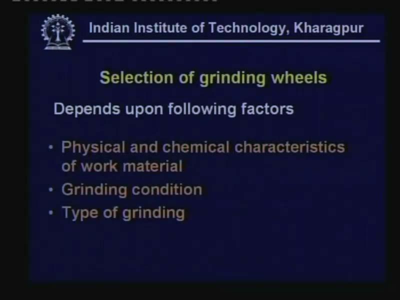 (Refer Slide Time: 14:06) Once we decide upon what should be the size of the wheel or shape of the wheel then comes the real task of getting the correct formulation of the wheel which means the type