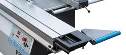 height adjustable feed rollers of up to 80 mm height, operated by handwheel. feed speeds ( + 6 m/min).