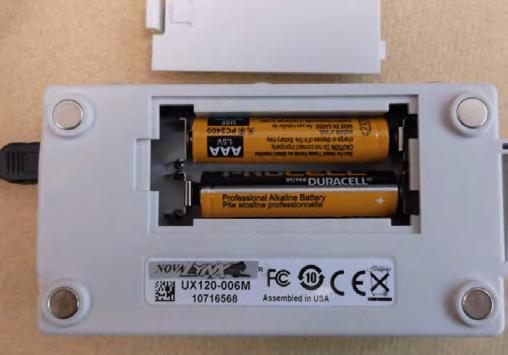 VERY IMPORTANT: When changing the batteries, you must first connect the tester to a USB charger or a USB port on your PC.