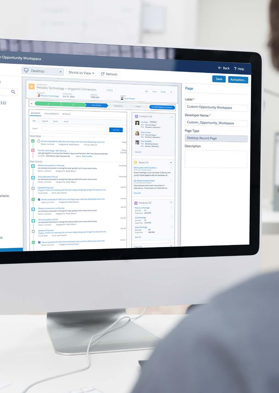 Social and collaborative Salesforce gives sales reps the ability to collaborate and crowdsource intelligence and resources from their team in ways that weren t possible just a few years ago.