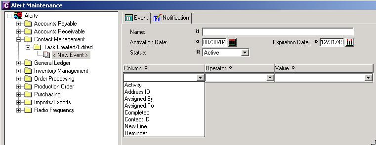 Task Created/Edited Alert Alert can be triggered when new task is created or