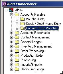 Convert PO to Voucher Alert Notify user of a