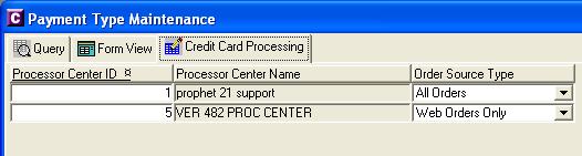 Protobase At least one Processing Center ID must be