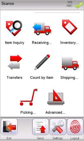 Press Shipping icon in the Shipping applications screen to begin the program.