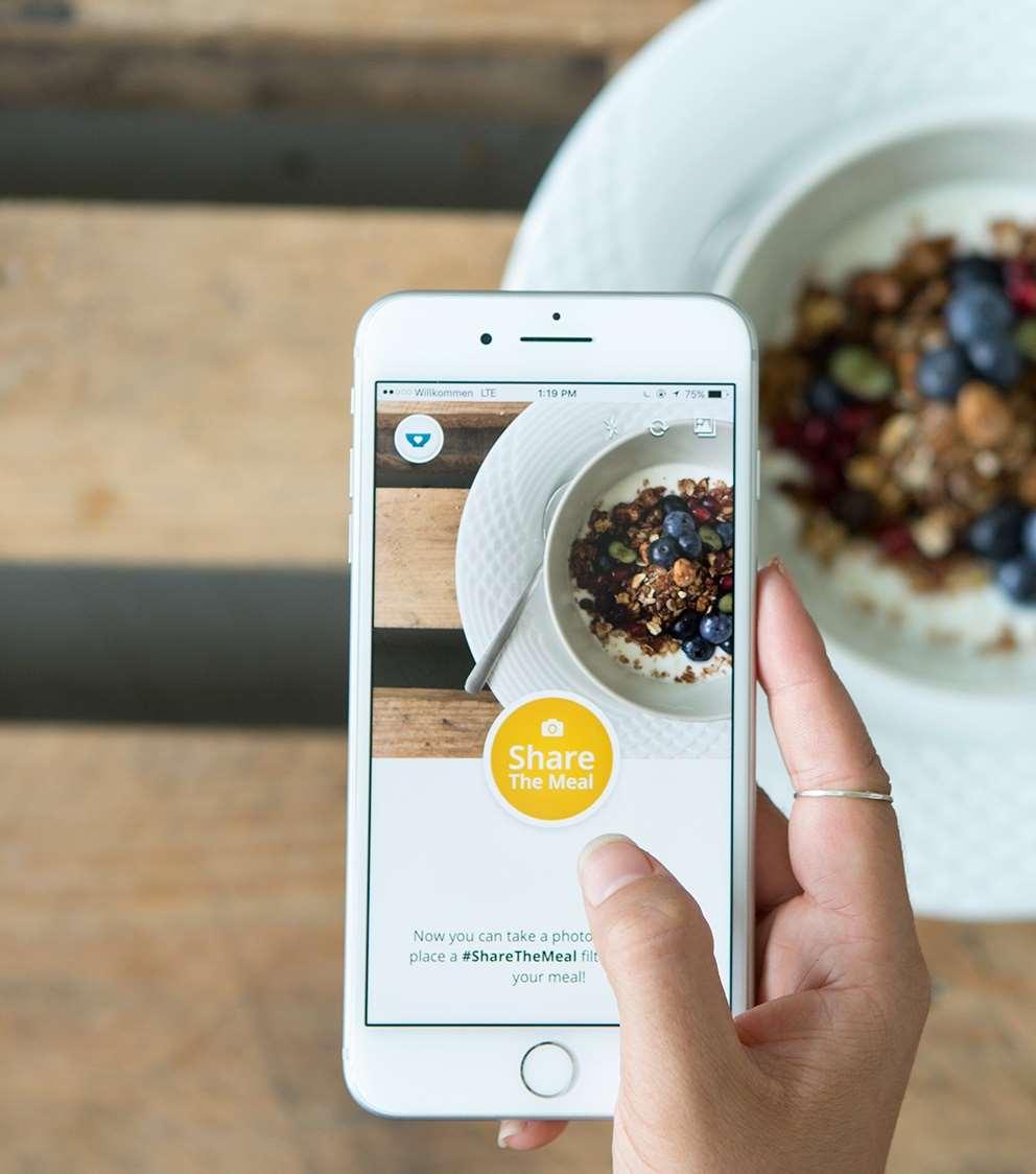 ShareTheMeal ShareTheMeal is WFP s fundraising app, allowing smartphone users to provide children with vital nutrition with a simple tap on their phones. It costs USD 0.50 to feed one child for a day.