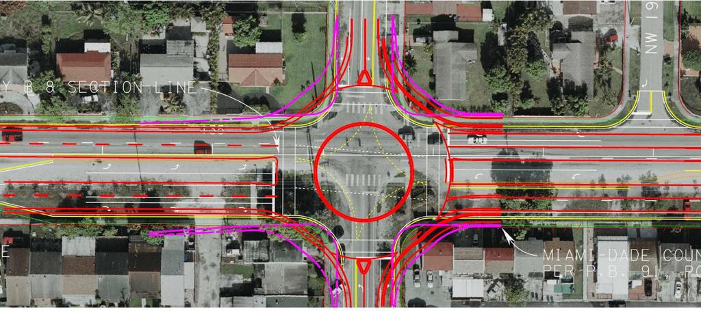 VIII. DEVELOPMENT PHASE E. INTERSECTIONS Value Engineering Alternative No. 9A, B, C& D: Use roundabout intersections.