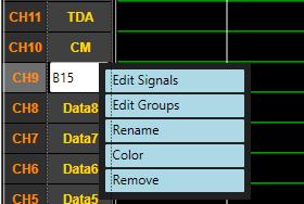 Rename The default name of each signal is Data followed by the channel number, as indicated in this panel.